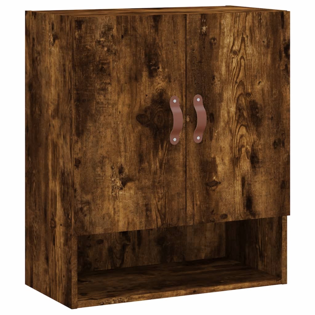 Vidaxl wandkast 60x31x70 cm bewerkt hout gerookt eikenkleurig