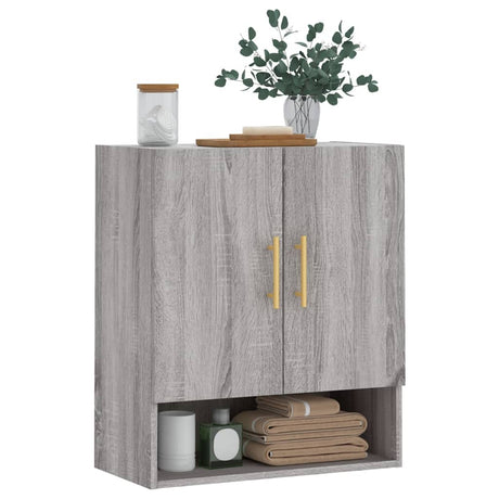 Vidaxl wandkast 60x31x70 cm bewerkt hout grijs sonoma eikenkleurig