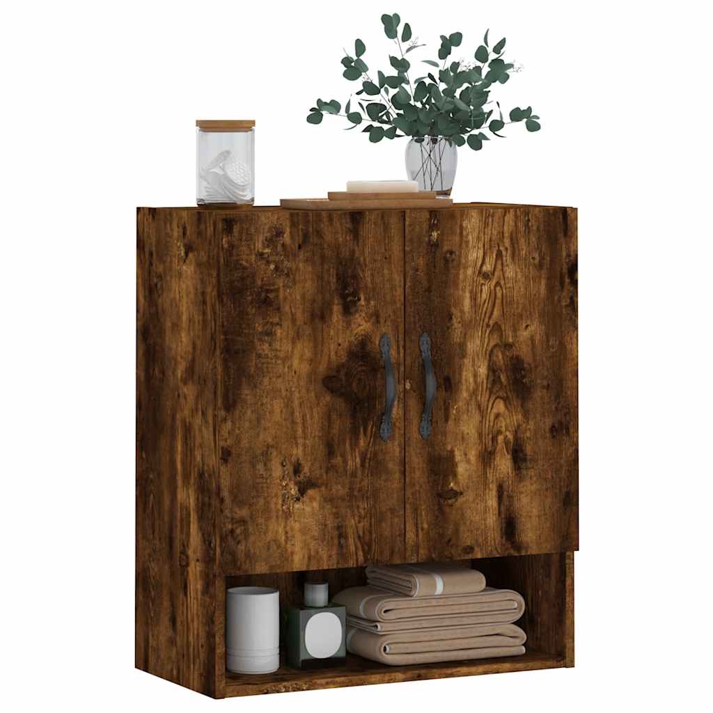 Vidaxl wandkast 60x31x70 cm bewerkt hout gerookt eikenkleurig