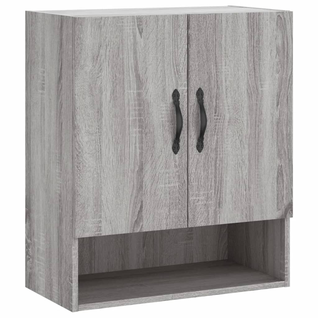 Vidaxl wandkast 60x31x70 cm bewerkt hout grijs sonoma eikenkleurig