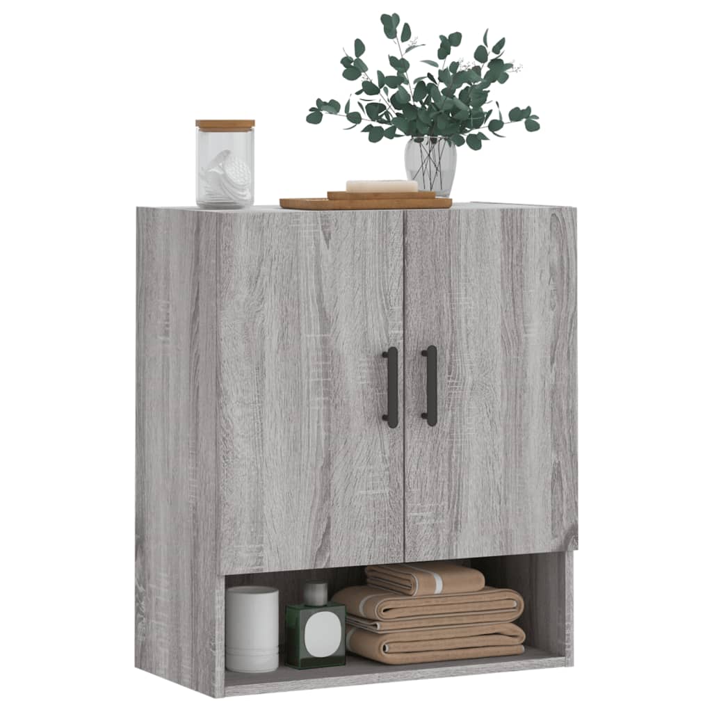 Vidaxl wandkast 60x31x70 cm bewerkt hout grijs sonoma eikenkleurig