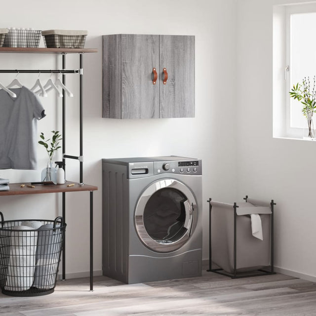 Vidaxl wandkast 60x31x60 cm bewerkt hout grijs sonoma eikenkleurig