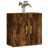 Vidaxl wandkast 60x31x60 cm bewerkt hout gerookt eikenkleurig