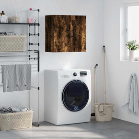 Vidaxl wandkast 60x31x60 cm bewerkt hout gerookt eikenkleurig