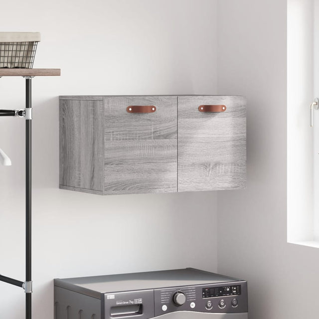 Vidaxl wandkast 60x36,5x35 cm bewerkt hout grijs sonoma eikenkleurig