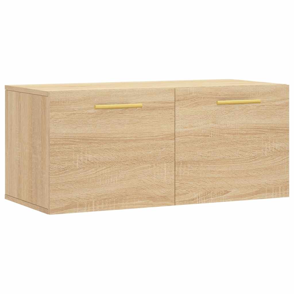 Vidaxl wandkast 80x36,5x35 cm bewerkt hout sonoma eikenkleurig