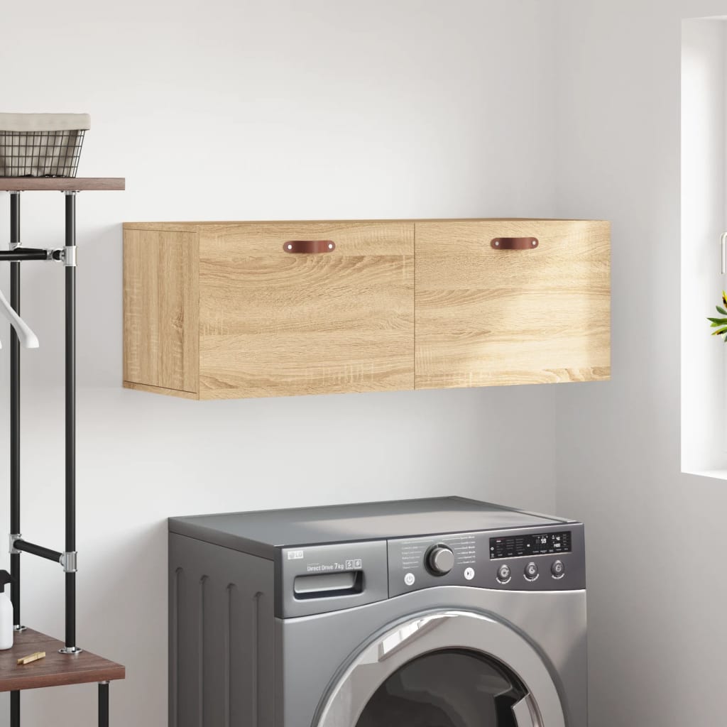 Vidaxl wandkast 100x36,5x35 cm bewerkt hout sonoma eikenkleurig