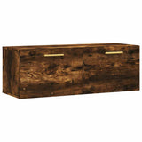 Vidaxl wandkast 100x36,5x35 cm bewerkt hout gerookt eikenkleurig