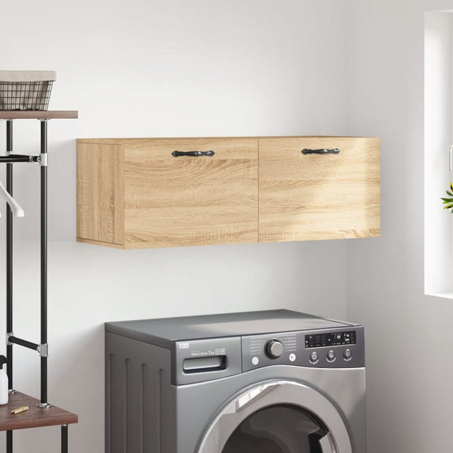 Vidaxl wandkast 100x36,5x35 cm bewerkt hout sonoma eikenkleurig