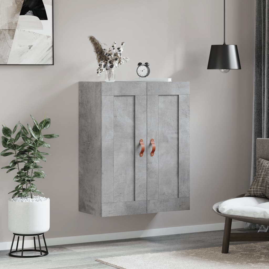 Vidaxl wandkast 69,5x34x90 cm bewerkt hout betongrijs