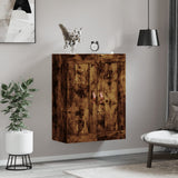 Vidaxl wandkast 69,5x34x90 cm bewerkt hout gerookt eikenkleurig