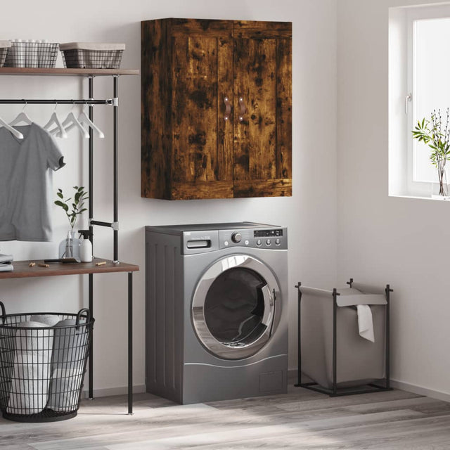 Vidaxl wandkast 69,5x34x90 cm bewerkt hout gerookt eikenkleurig