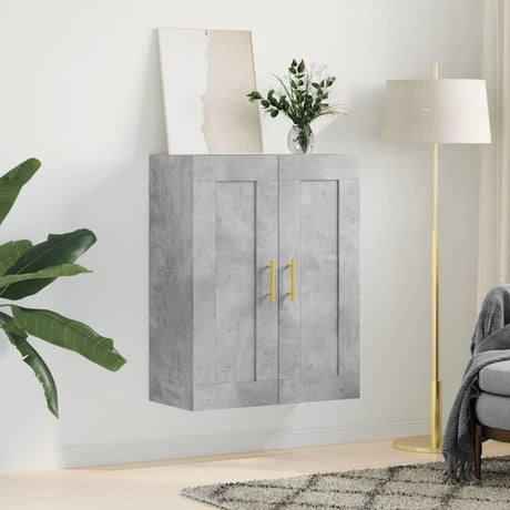 Vidaxl wandkast 69,5x34x90 cm bewerkt hout betongrijs