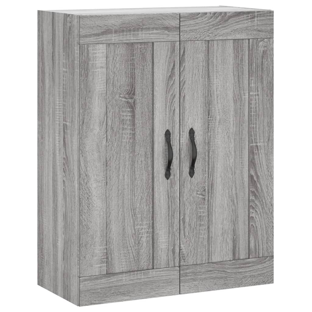 Vidaxl wandkast 69,5x34x90 cm bewerkt hout grijs sonoma eikenkleurig