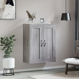 Vidaxl wandkast 69,5x34x90 cm bewerkt hout grijs sonoma eikenkleurig