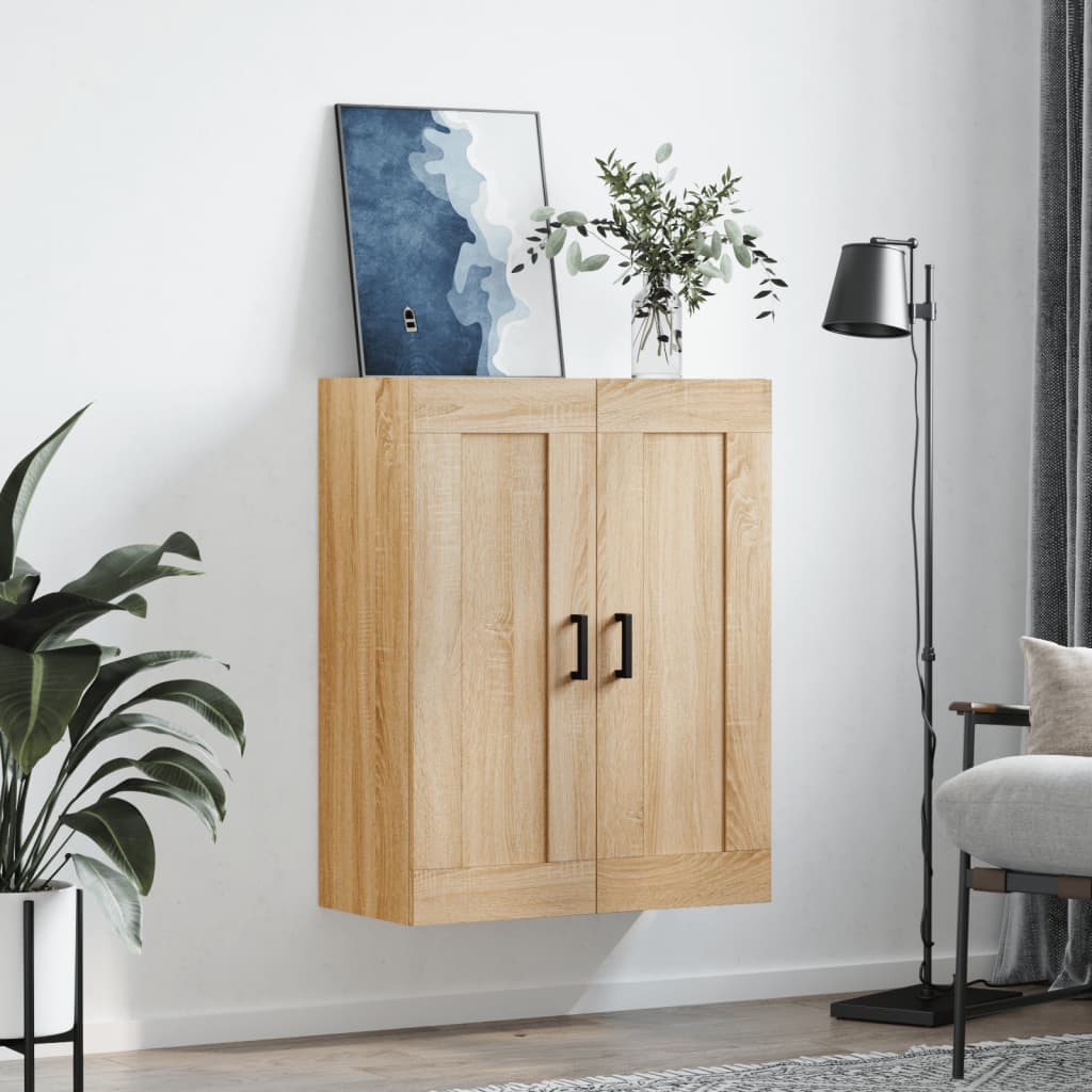 Vidaxl wandkast 69,5x34x90 cm bewerkt hout sonoma eikenkleurig