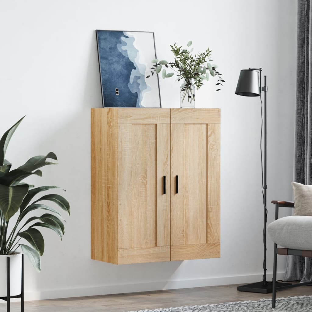 Vidaxl wandkast 69,5x34x90 cm bewerkt hout sonoma eikenkleurig