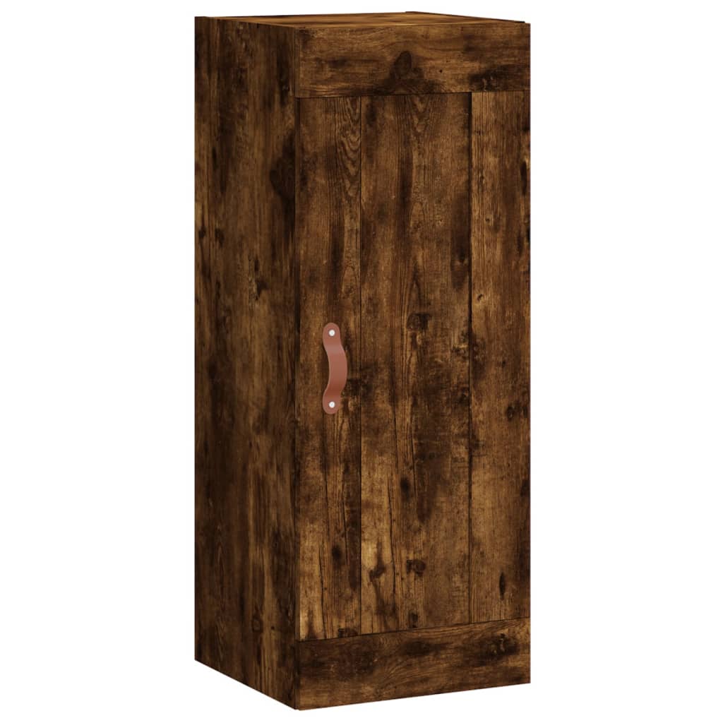 Vidaxl wandkast 34,5x34x90 cm bewerkt hout gerookt eikenkleurig