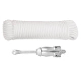 Vidaxx Anker mit Seil faltbar 1,5 kg Schmiedeeisen silberfarben