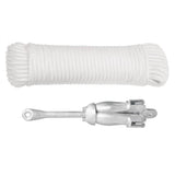 Vidaxx Anker mit faltbarem Seil 2,5 kg Schmiedeeisen silberfarben
