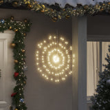 VidaXL Weihnachtsbeleuchtung Feuerwerk 2 Stk. 140 warmweiße LEDs 17 cm