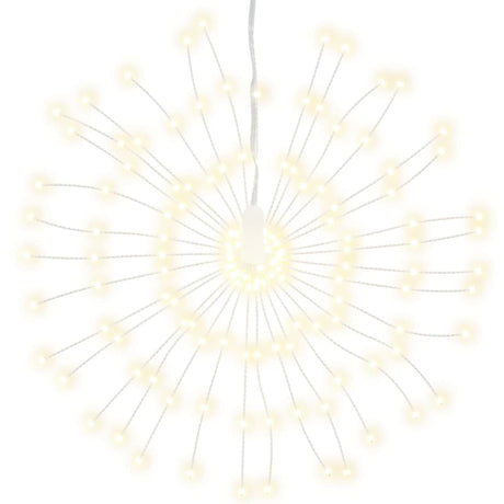 VidaXL Weihnachtsbeleuchtung Feuerwerk 8 Stk. 140 warmweiße LEDs 17 cm
