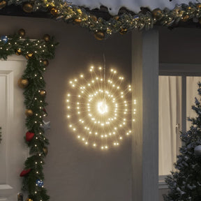 VidaXL Weihnachtsbeleuchtung Feuerwerk 8 Stk. 140 warmweiße LEDs 17 cm