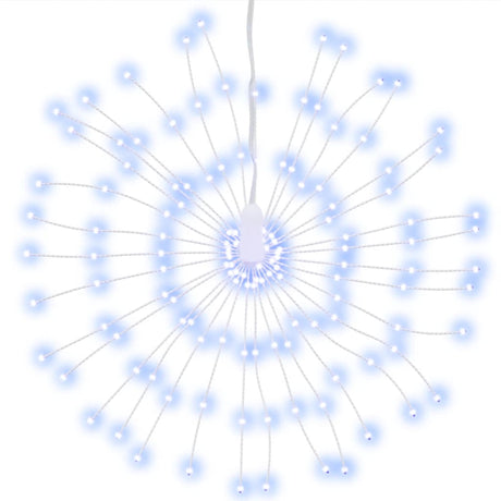 VidaXL Weihnachtsbeleuchtung Feuerwerk 2 Stk. 140 kaltweiße LEDs 17 cm