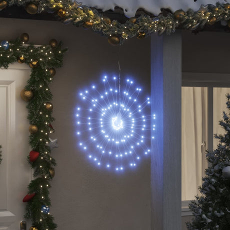 VidaXL Weihnachtsbeleuchtung Feuerwerk 8 Stk. 140 kaltweiße LEDs 17 cm