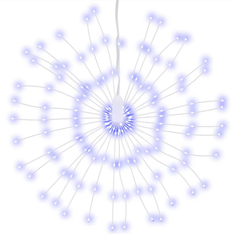 VidaXL Weihnachtsbeleuchtung Feuerwerk 8 Stück 140 blaue LEDs 17 cm