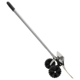VidaXL Schneeschaufel mit ausziehbarem Griff 61 cm, silberfarbener Klingenstahl