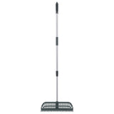 Vidaxx Laubrechen 2-in-1 157 cm PP dunkelgrün