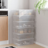 Vidaxl -Aufbewahrungsboxen 6 ST Stapelbar 10 l Kunststoff