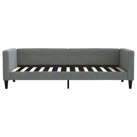 Vidaxl slaapbank 80x200 cm stof donkergrijs
