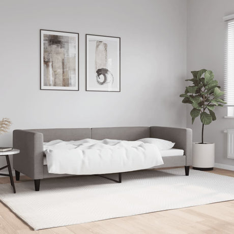 Vidaxl slaapbank 80x200 cm stof taupe