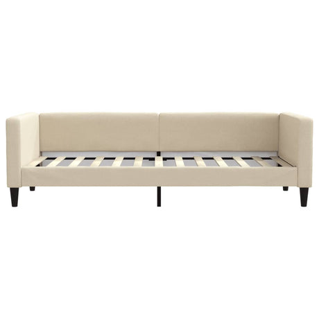 Vidaxl slaapbank 80x200 cm stof crèmekleurig