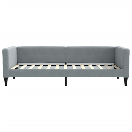 Vidaxl slaapbank 90x200 cm stof lichtgrijs