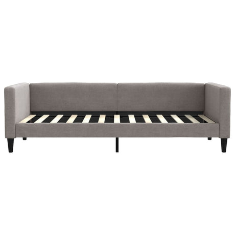 Vidaxl slaapbank 90x200 cm stof taupe