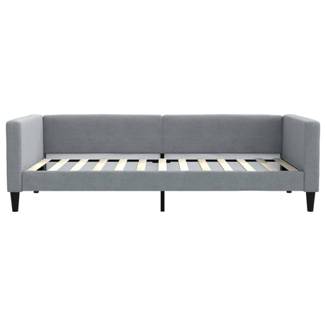 Vidaxl slaapbank 100x200 cm stof lichtgrijs
