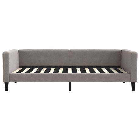 Vidaxl slaapbank 100x200 cm stof taupe