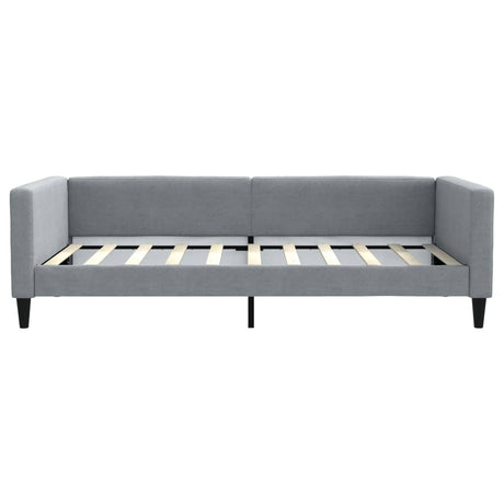 Vidaxl slaapbank 100x190 cm stof lichtgrijs