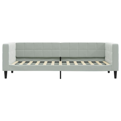 Vidaxl slaapbank 80x200 cm fluweel lichtgrijs