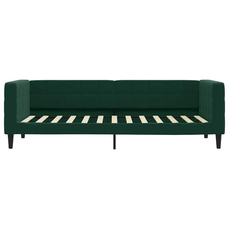 Vidaxl slaapbank 80x200 cm fluweel donkergroen