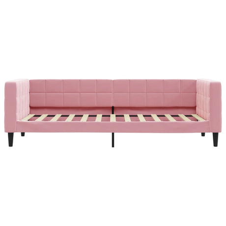Vidaxl slaapbank 80x200 cm fluweel roze