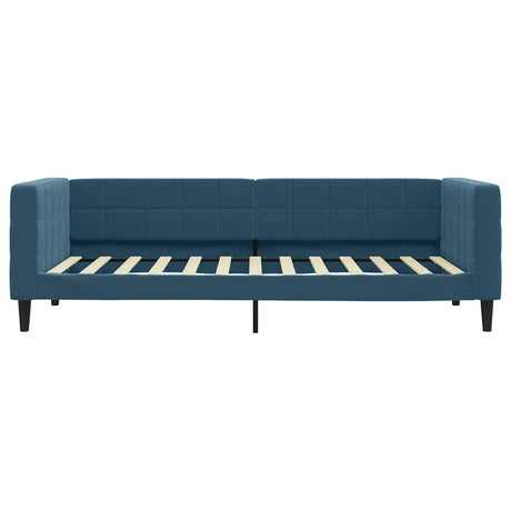 Vidaxl slaapbank 90x200 cm fluweel blauw