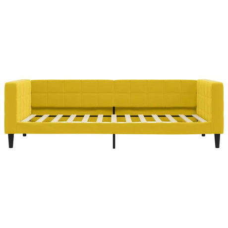 Vidaxl slaapbank 90x200 cm fluweel geel