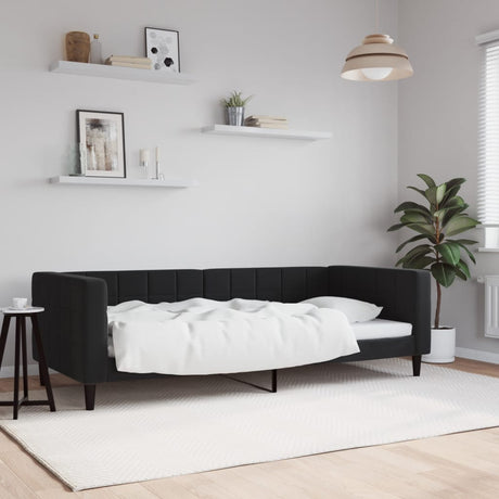 Vidaxl slaapbank 90x190 cm fluweel zwart