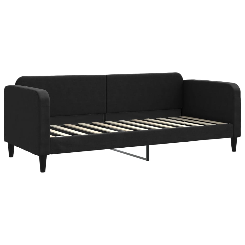 Vidaxl slaapbank 80x200 cm stof zwart