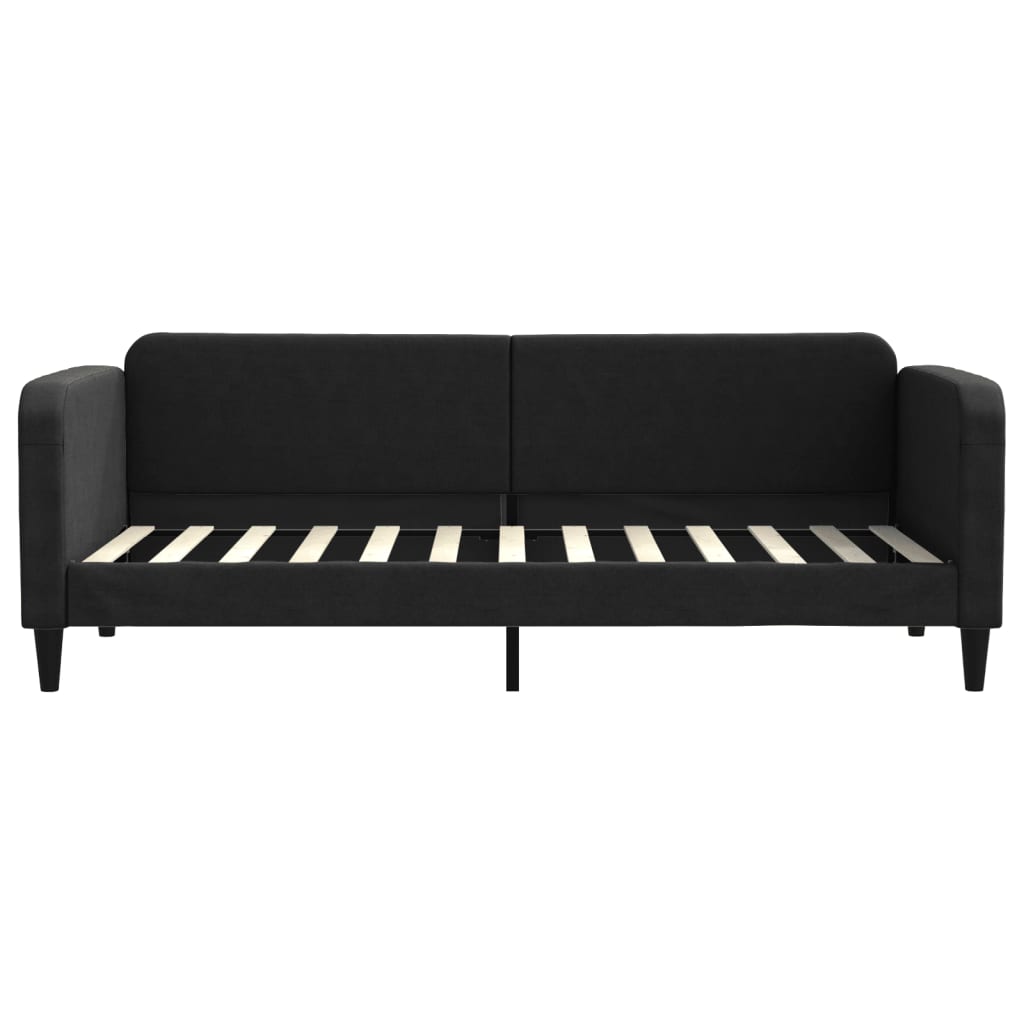 Vidaxl slaapbank 80x200 cm stof zwart
