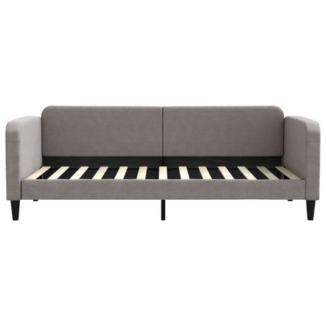 Vidaxl slaapbank 90x200 cm stof taupe